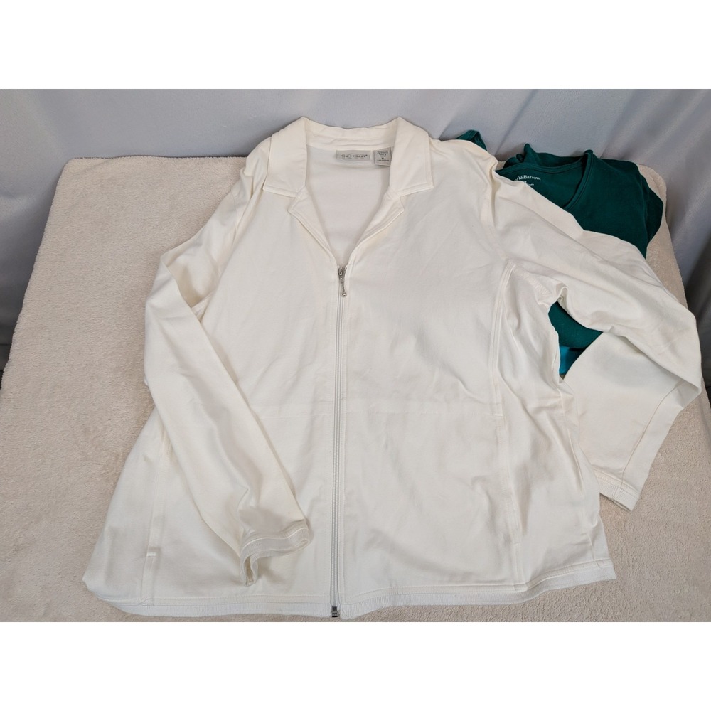 Lot of 3 Tops XL Kim Rogers Croft & Barrow Covington Long Sleeve Tee Shirt Bundl - Picture 4 of 6